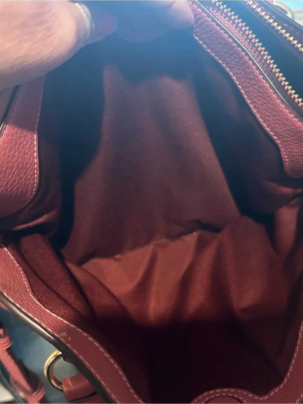 Coach pebble leather